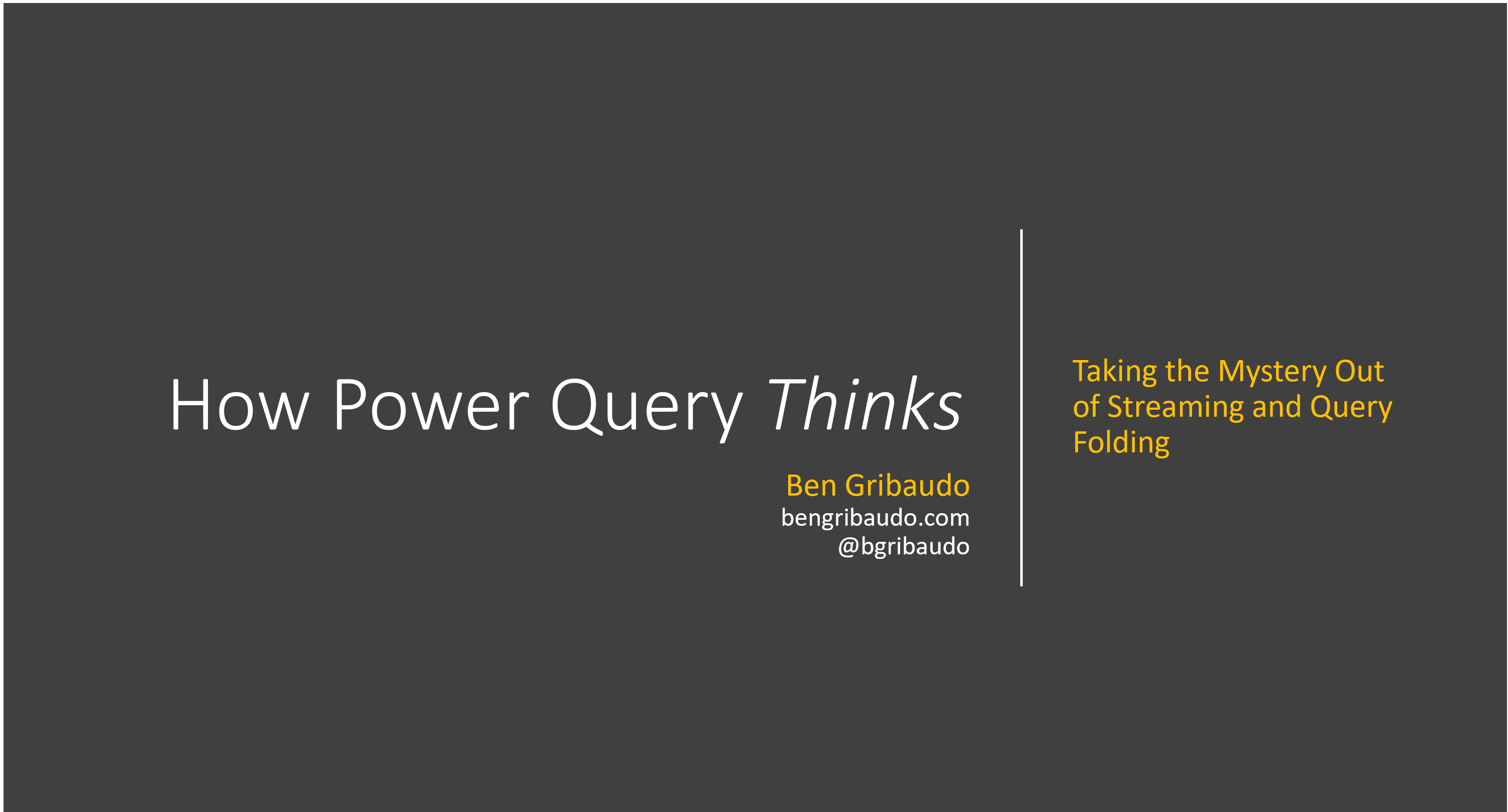 How Power Query Thinks Thumbnail