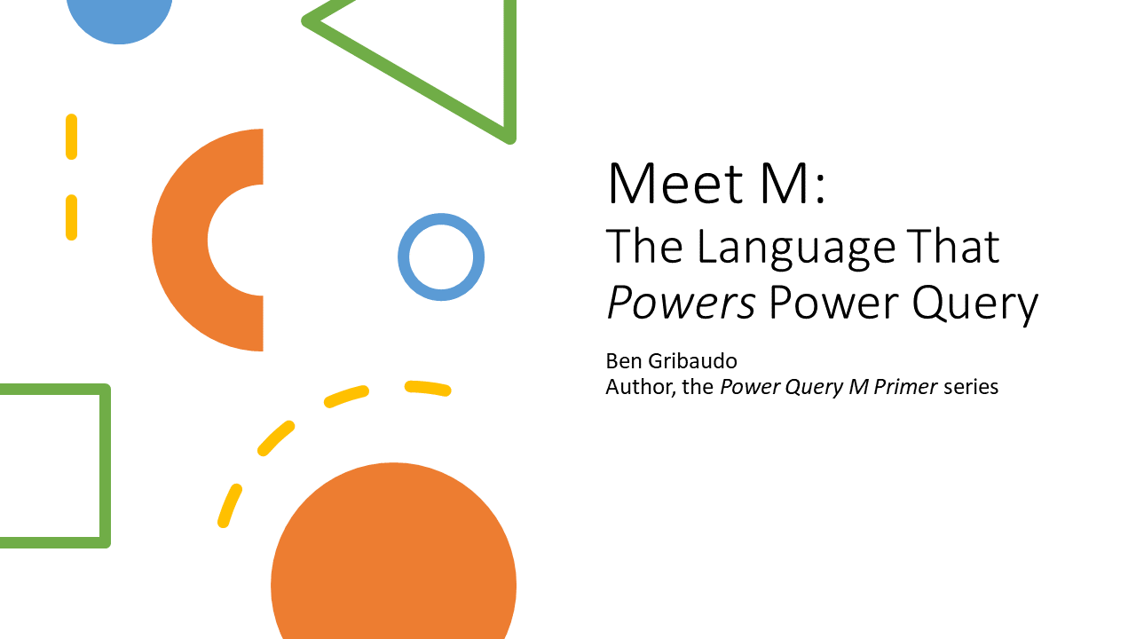 Live Power Query Web Course Meet M A Deep Dive Into The Language That